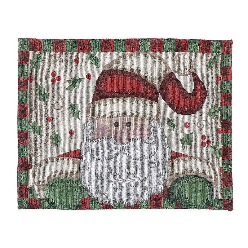 Napperon en coton Santa 18 "
