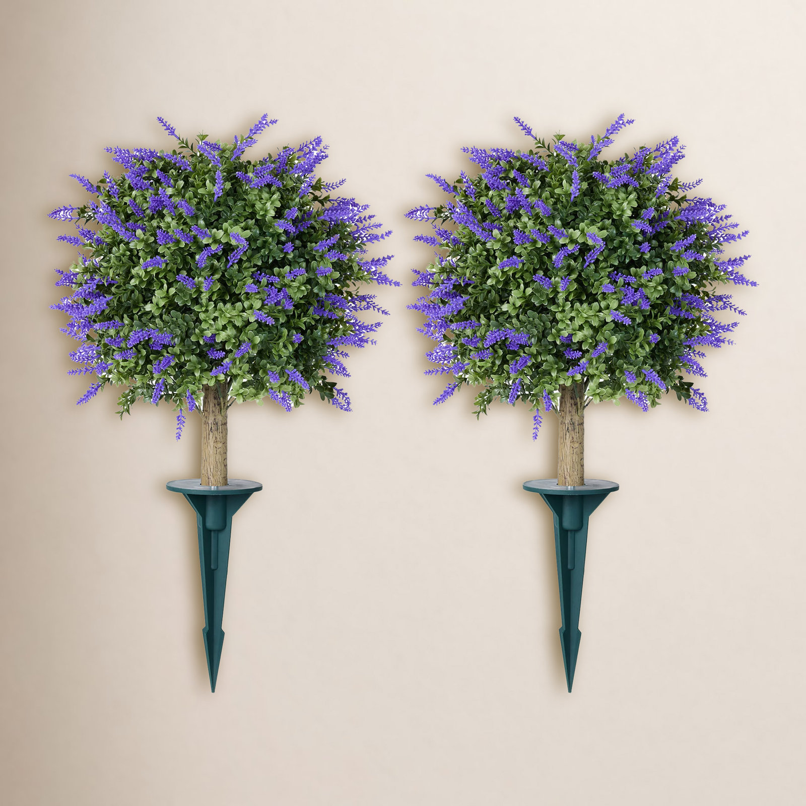 Tasmin Lavender Topiary with Base, 2, 16" x 16"