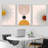 Mid Century Modern Boho Bright Nordic Abstract  Living Room Framed Canvas 3 Pieces Print Wall Art-70252460-70252467