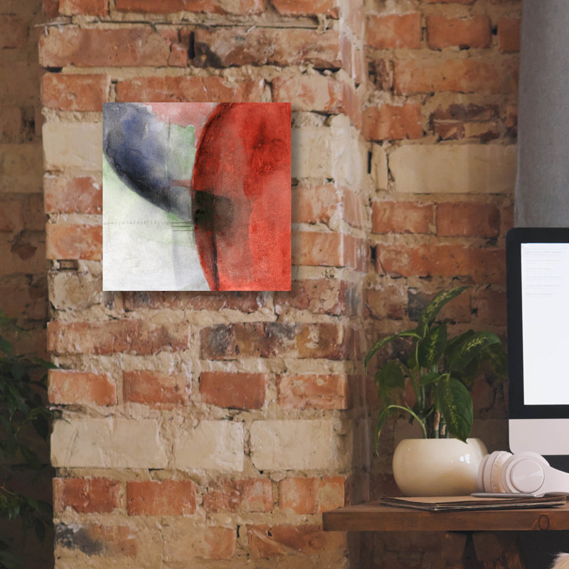 'The Distant Fire' by Michelle Oppenheimer, Canvas Wall Art, 26"x26", 12" H x 12" W x 0.75" D