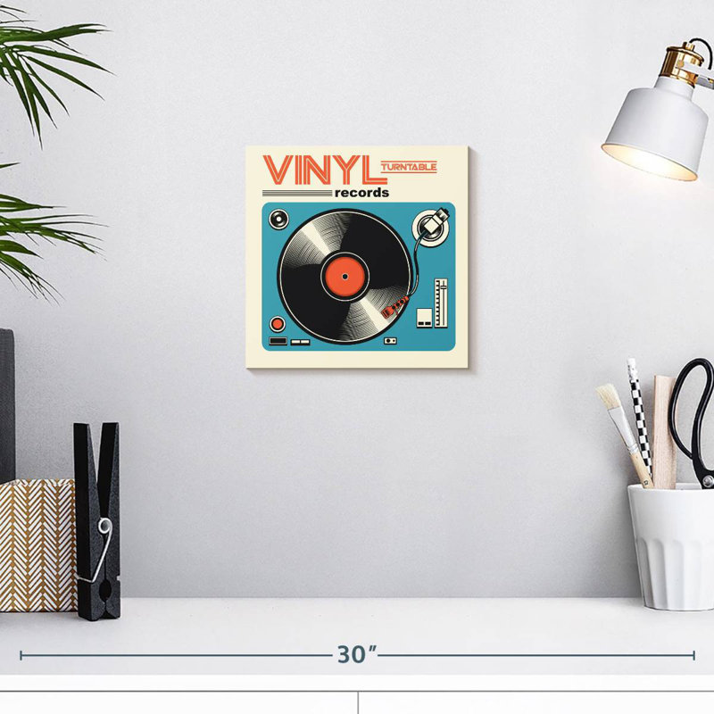 Abarca Vinyl Turntable Records, 10" H x 10" W