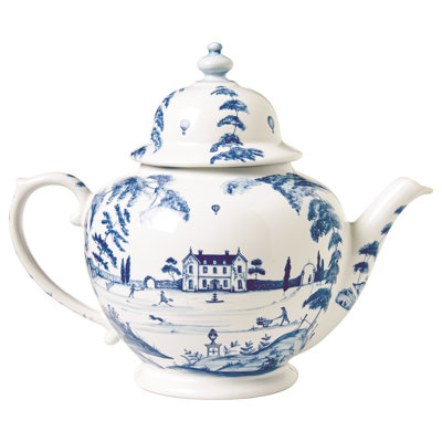 Country Estate Teapot - Delft Blue