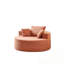 Chaise ronde en peluche avec coussins Teddy-1944875567