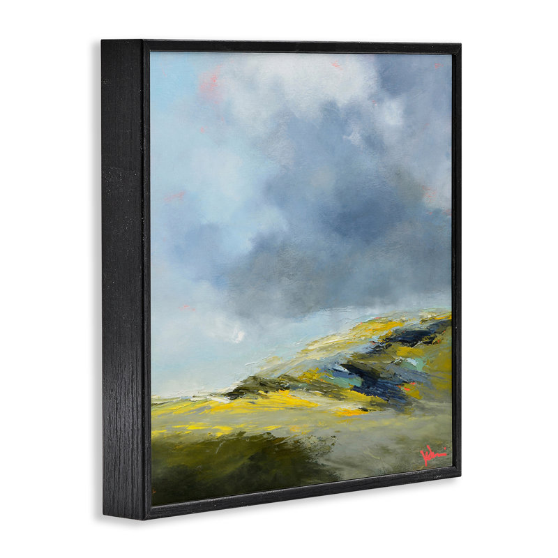 «Murky Clouds Landscape», art de la giclée encadrée par Patrick Dennis, H 12 po x l 12 po, Giclée encadrée noir minuit