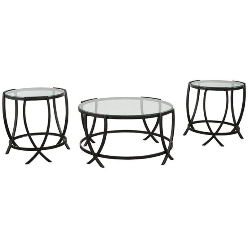 Denece Glass Top Coffee Table
