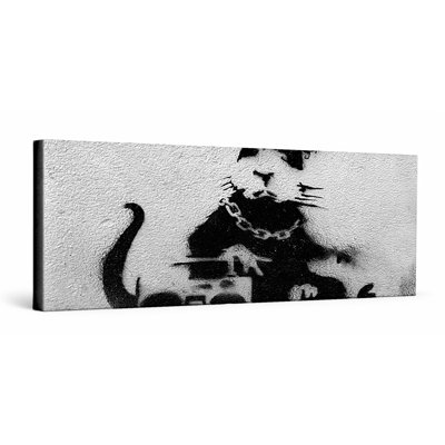 Gansta Rat — Street Art Print — Panoramic Canvas Wall Art