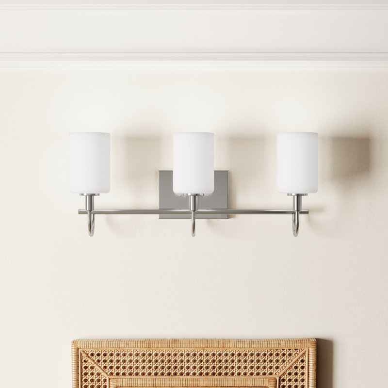 Rowley 3 - Light Dimmable Vanity Light, Brushed Nickel