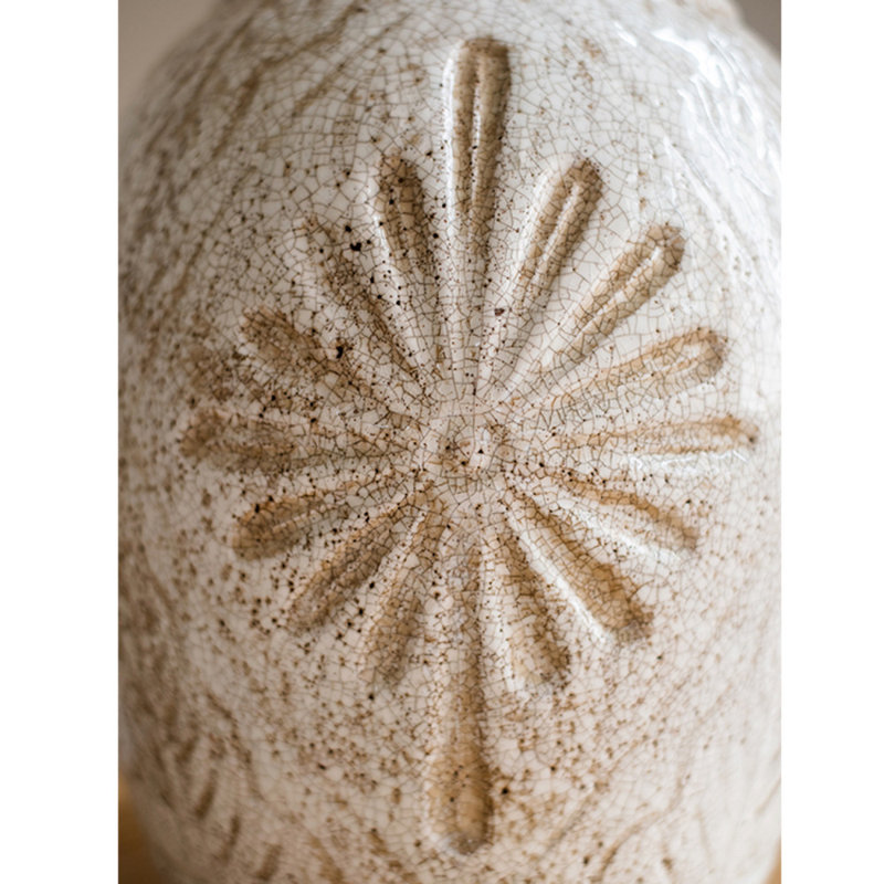 Siegert Handmade Ceramic Jar, 16.7" H x 6.3" W x 13" D