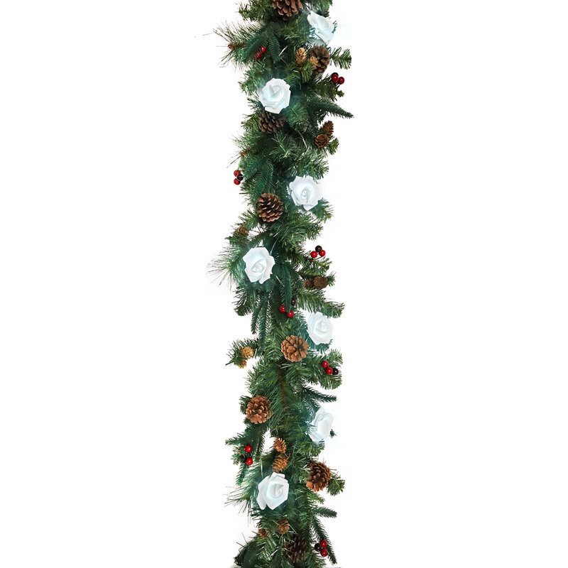 7' Pre-Lit Garland with 10 Clear Lights