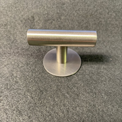 (5 Pack) 2 inch T Knob with Backplate Stainlesss Steel