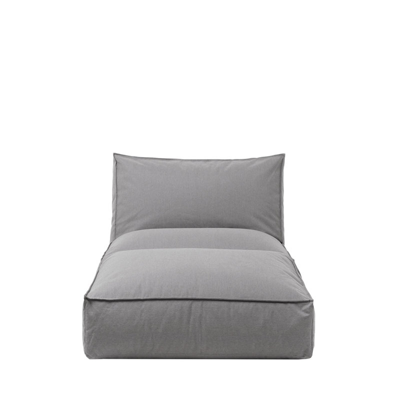Petite chaise longue d'extérieur avec appui-tête inclinable STAY, Pierre