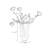Brown Cylinder Modern Glass Table Vases