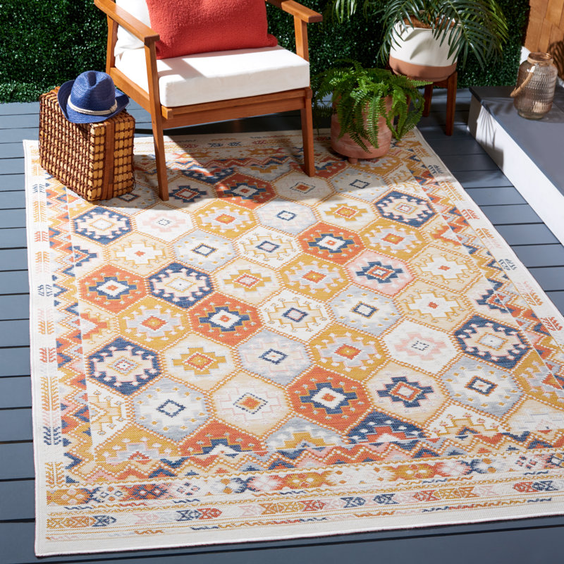 Tapis intérieur / extérieur Molena Sunrise, Rectangle 5 pi 3 po x 7 pi 7 po