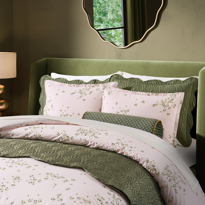 Ted Baker Elderflower Duvet Set Mauve, King Duvet Cover + 2 King Shams