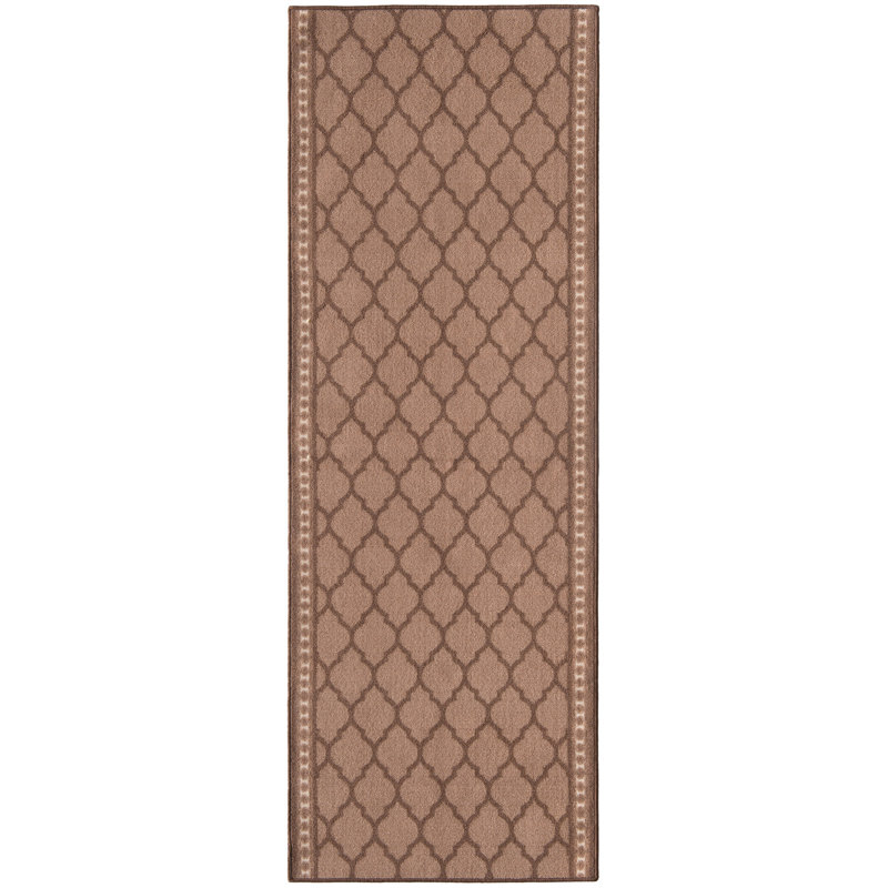 Tapis brun Miya Custome, Tapis de couloir 2 pi x 14 pi
