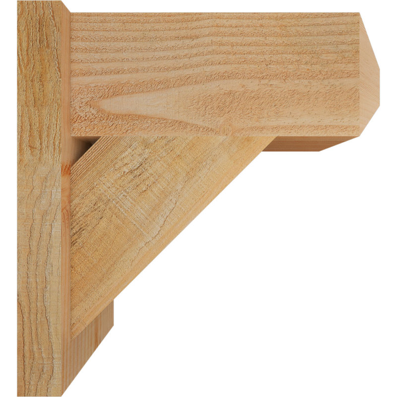 Artisan traditionnel en bois rustique, P 18 po x H 18 po, Sapin Douglas de 8 po (sciage brut)