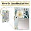 Vong Subtle Whispers - miroir mural décoratif floral, miroir floral, impression d'art en métal-1682389040