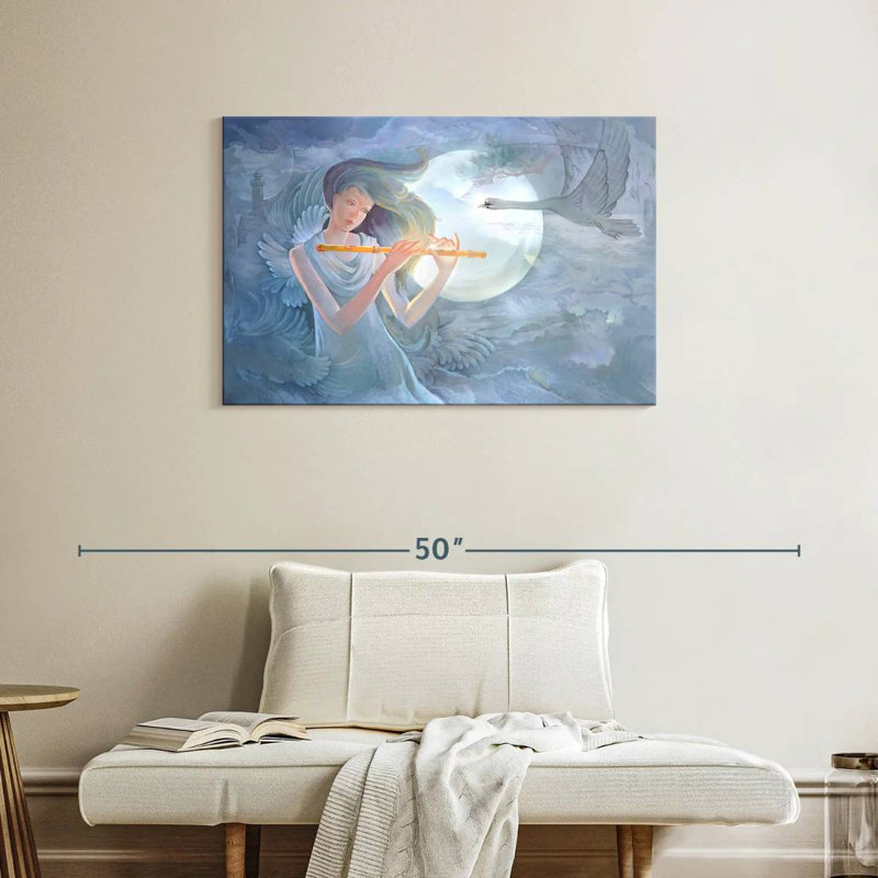 Abarca Flute Lady, 24" H x 36" W