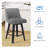 George Oliver Loriell Swivel Counter Stools with Solid Wood Frame-618140947-618140948-618140949