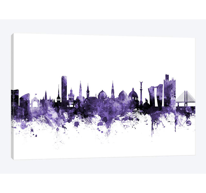 « copenhague, danemark horizon » par michael tompsett, reproduction d’impression sur toile tendue, Toile tendue, Pas de tapis