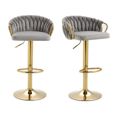 Christal Height Adjustable Swivel Bar Stool