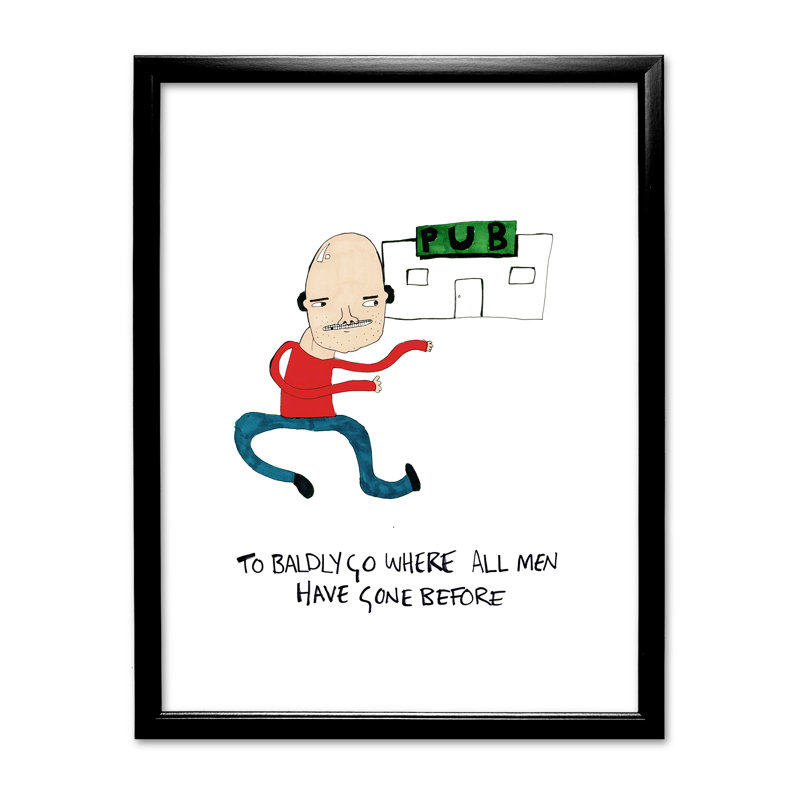 Single Picture Frame Print, Black