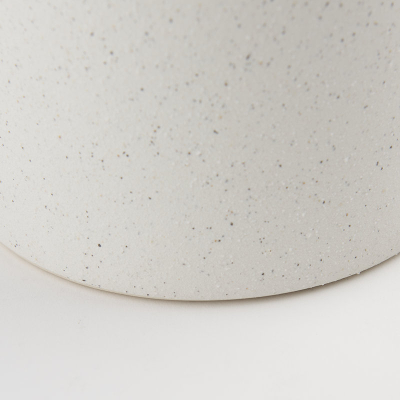 Vase de table en céramique Alisme, H 9 po x l 5 po x P 5 po, Blanc
