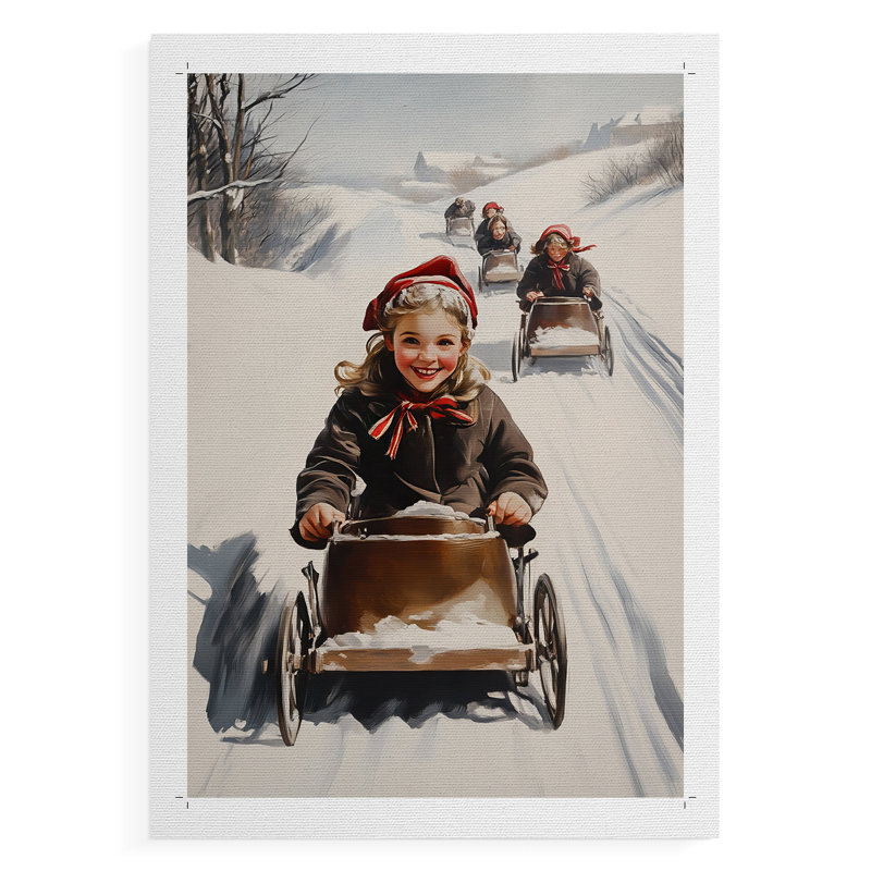 Art des Fêtes de Noël - Série 2-XXX - Reproduction de toile seulement - NON-CADRE, H 27 po x l 18 po
