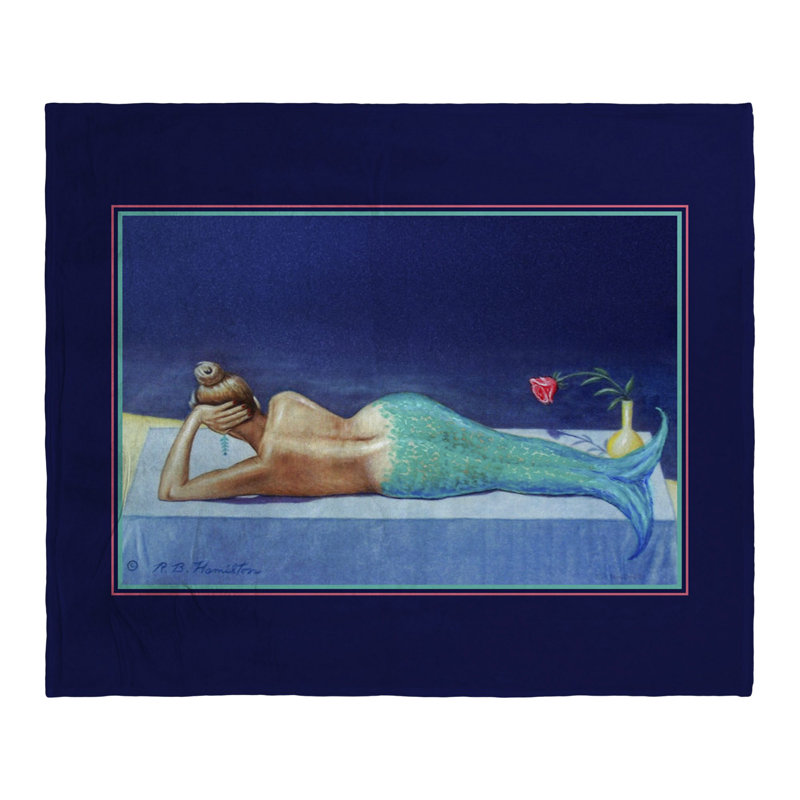 Jeté en soie Mermaid