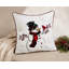 Bonhomme de neige avec chapeau Caroler et coussin de Noël brodé Softy Snow, 18 par 18 pouces