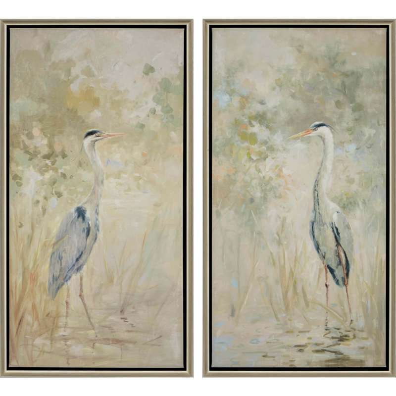 Ensemble de deux reproductions d'art encadrées sur toile