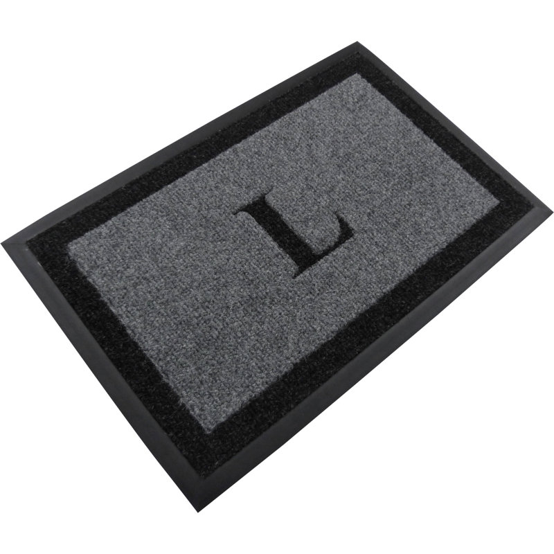 Tapis d'extérieur antidérapant Asai, Gris, L, l 36 po x L 60 po