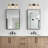 3-light Glass Wall Arm Sconce