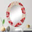 Motif de lèvres rouges - miroir mural moderne-1267303062