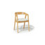 4 -Person Rubberwood Solid Wood Dining Set-1929245271