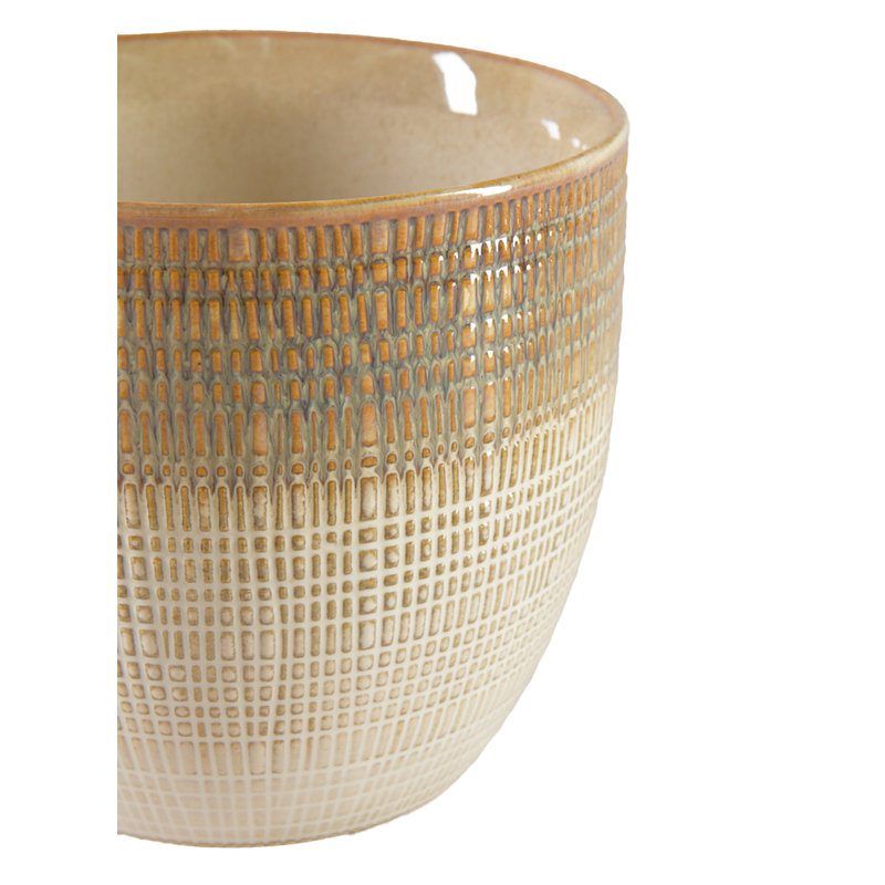 Cache pot en céramique émaillée Ebern Designs