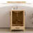 24" W Cove Fully Assembled Single Bathroom Vanity with Ceramic Top, Soft-close Doors and Drawer-121985607