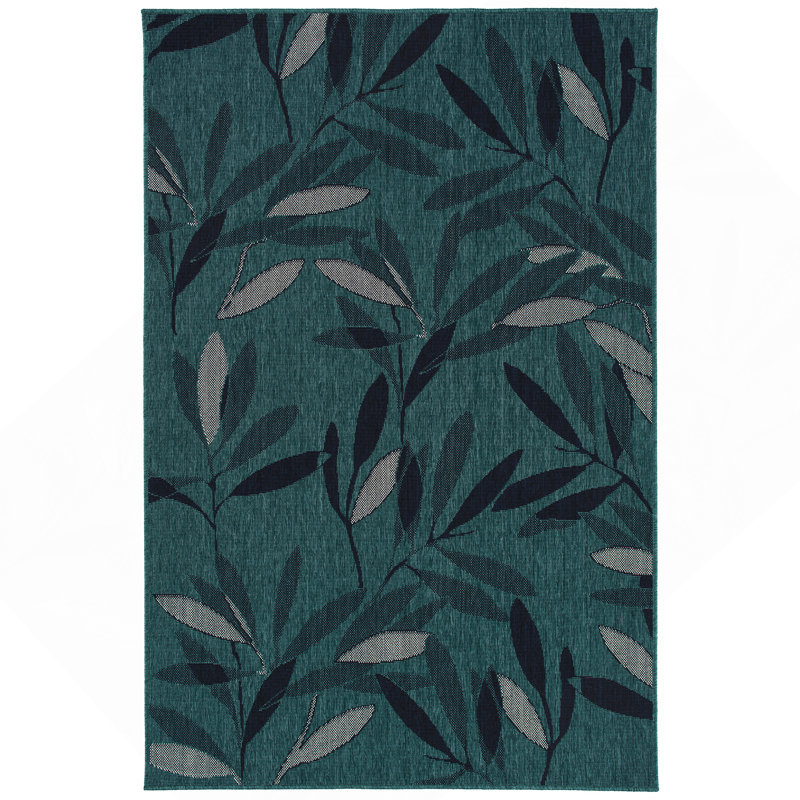 Tapis rectangulaire moderne texturé 5 pi 3 po, Rectangle 7 pi 6 po x 5 pi 3 po