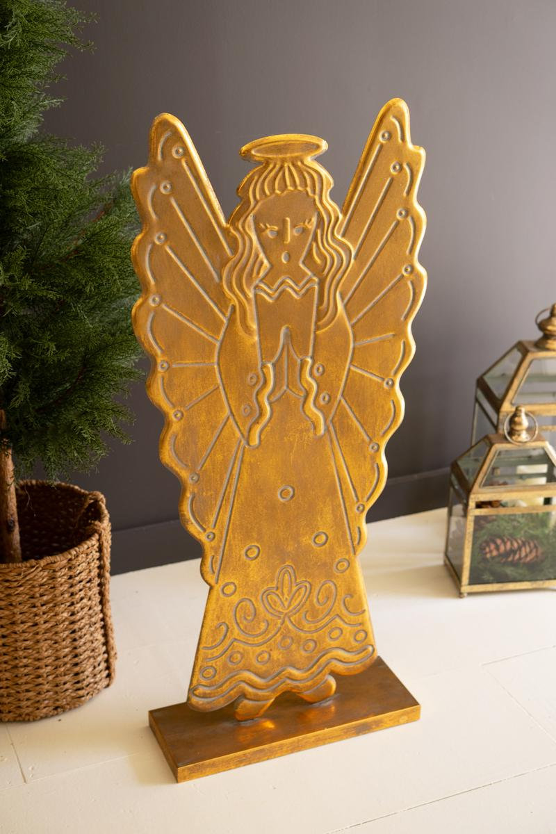  Antique Gold Angel Sculpture