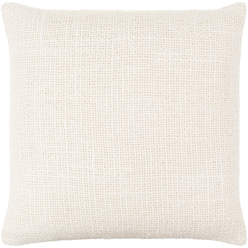 Mansi Ronnie Linen Blend Throw Square Pillow, 22" x 22", Down