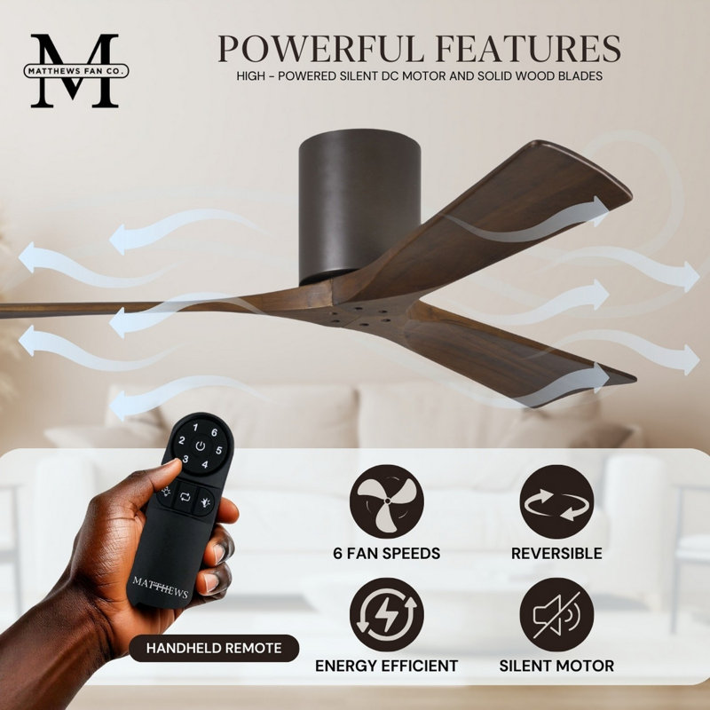 Irene Ceiling Fan, Textured Bronze, Walnut Tone, 72"