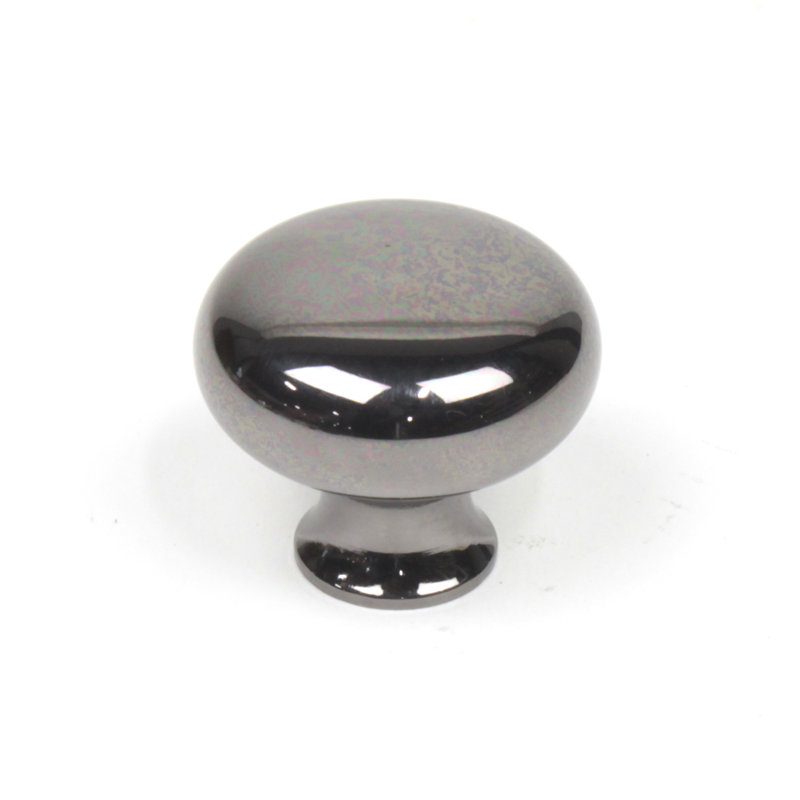 Elegance 1 1/4" Diameter Mushroom Knob, Black Nickel