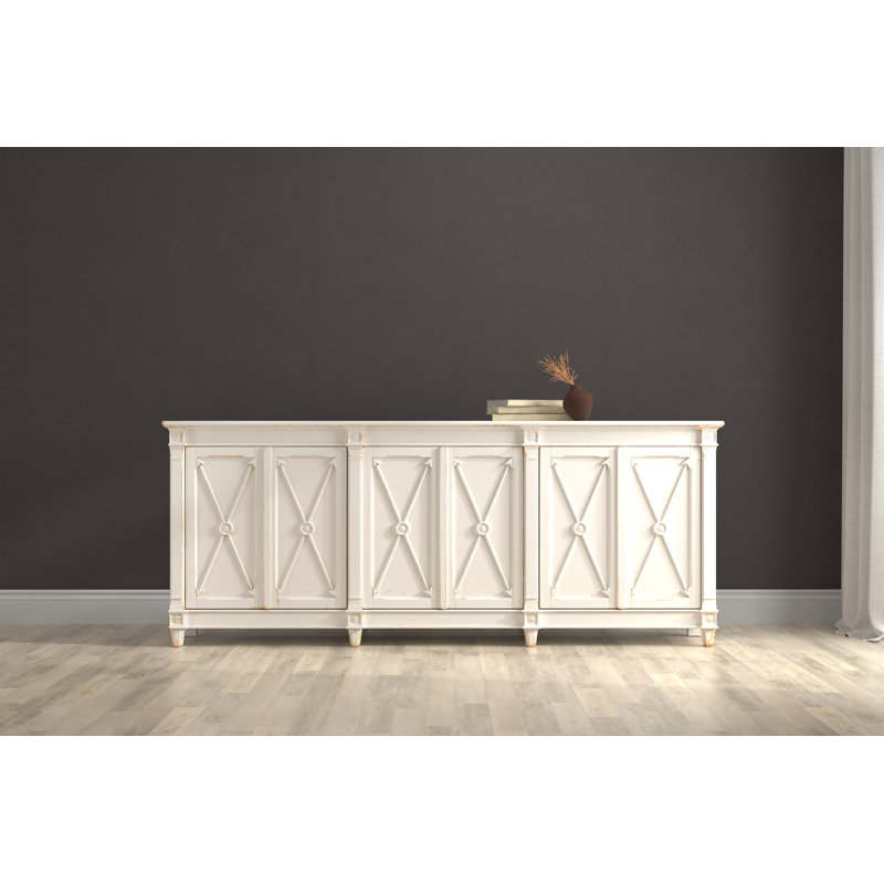 Marksman 96'' White Reclaimed Pine Sideboard