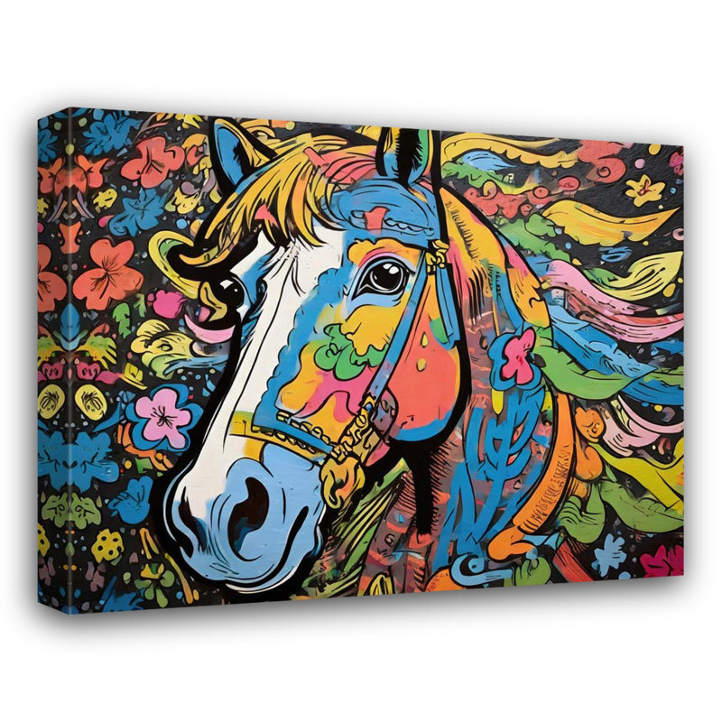 «Horse Graffitianimals» sur, H 20 po x l 24 po