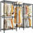 Ahlstrom 77" H Clothes Rack Load 835LBS,Garment Closet with Wire Shelf for Bedroom-783308072