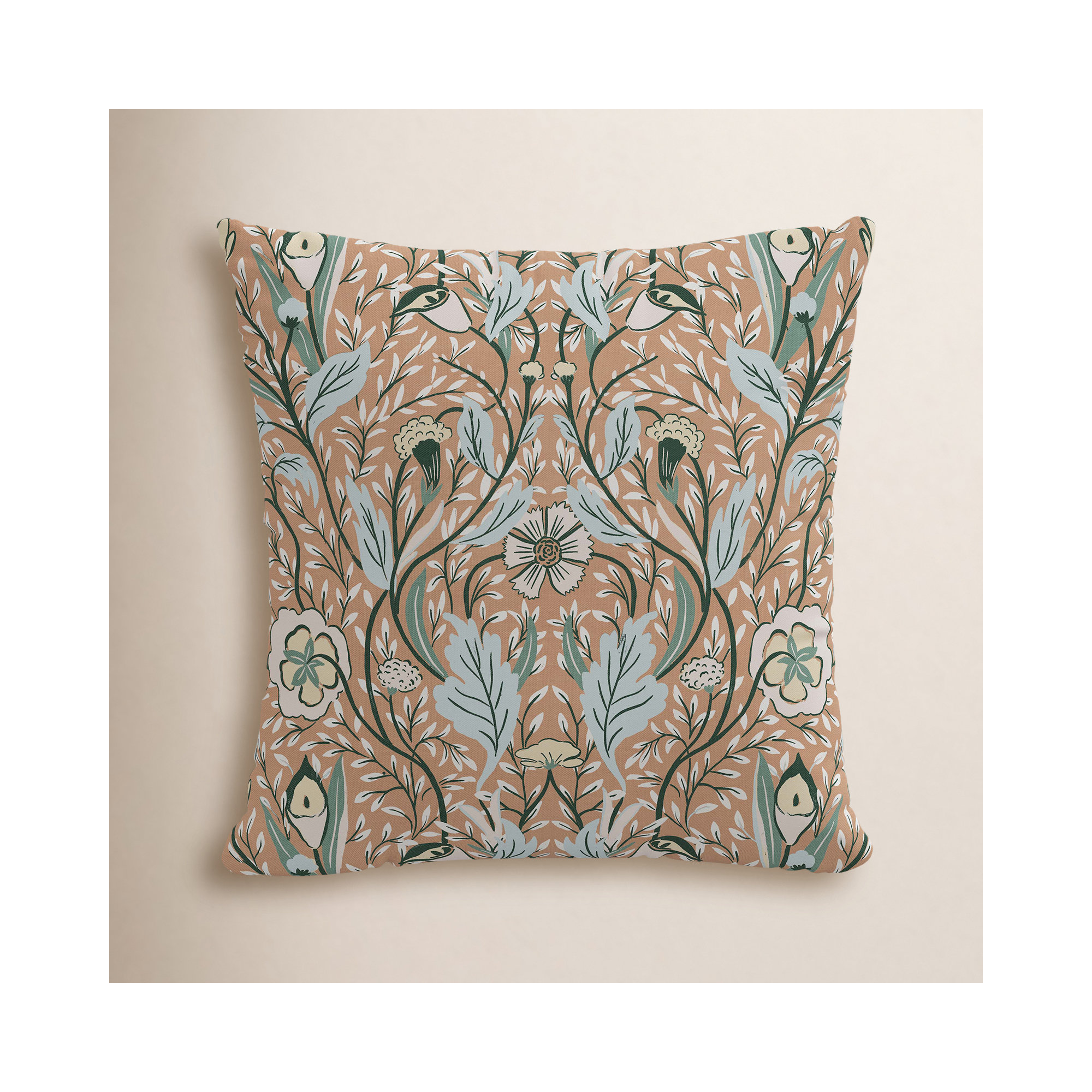 Indie No Decorative Addition Cotton Pillow Cover, Pillow Cover Only - No Insert, 20" x 20"