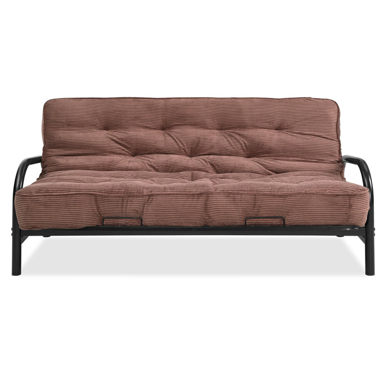 Futon et matelas Mcbrayer, Velours côtelé java