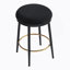 Ensemble de deux tabourets de comptoir modernes avec structure en fer, coussin éponge, repose-pieds, idéal pour la cuisine, la chambre à coucher et la salle à manger-980501202-980501212