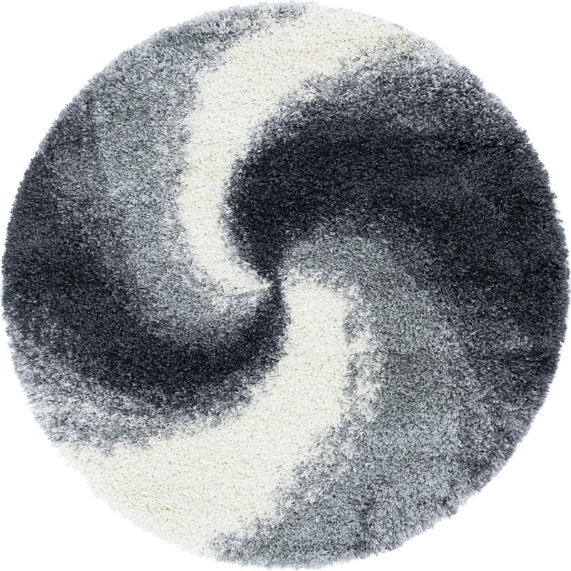 Abstract Indoor Rug, Round 4'