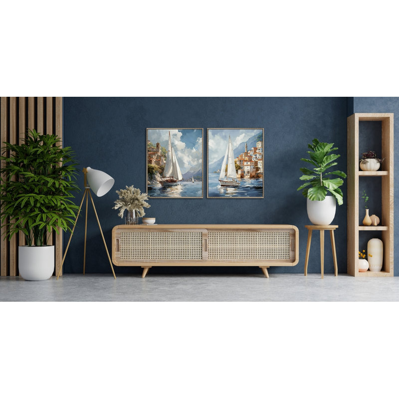 Sail Away Italy II Canvas Wall Art
